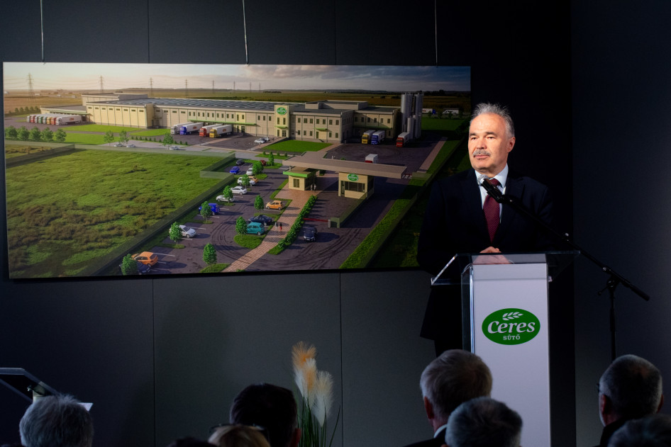 Nagy István agrárminiszter a Ceres Zrt. alapkőletétel