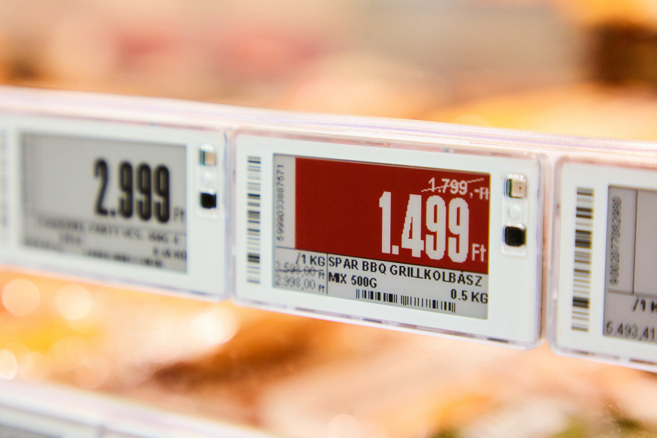 Így néz ki egy elektronikus polccímke
