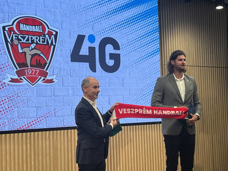 A 4iG Csoport 2+1 évre szóló támogatói megállapodást írt alá a Veszprém Handball Team Zrt.-vel 