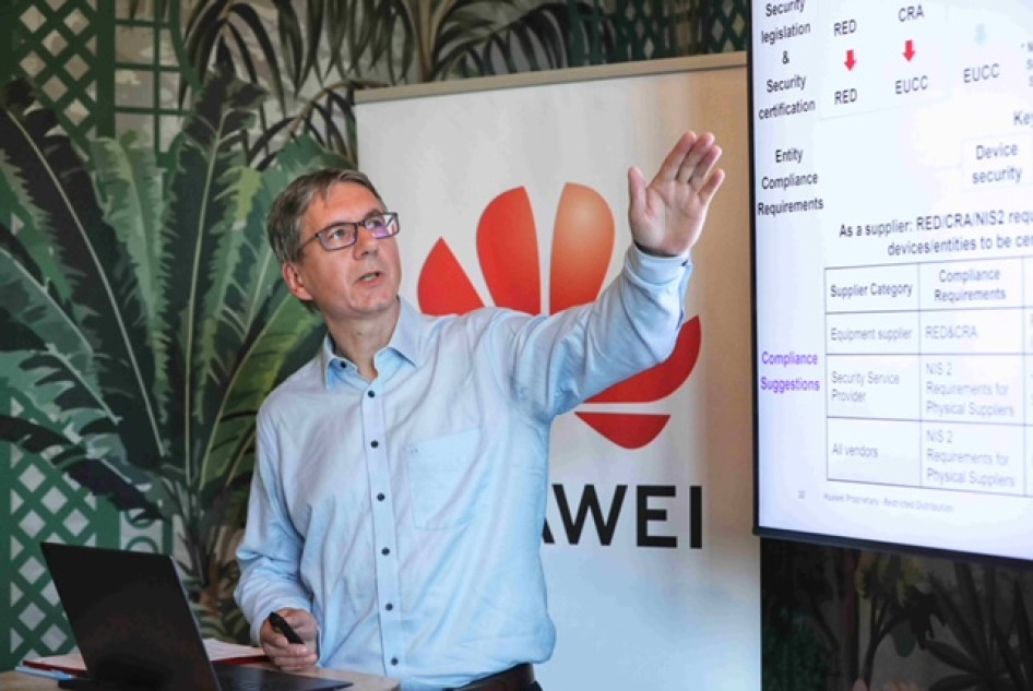 Cserháti Vencel, a Huawei hazai kiberbiztonsági vezetője 