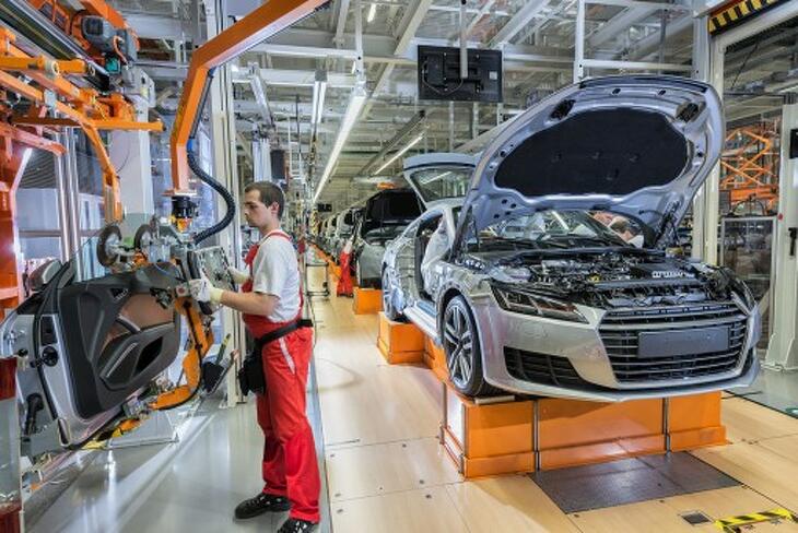 Épül a jövő (Fotó: Audi Hungária)