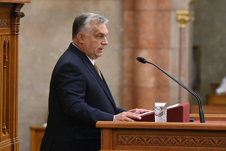 Orbán Viktor szerint nagyon jól csinálnak mindent (Fotó: MTI/Máthé Zoltán)