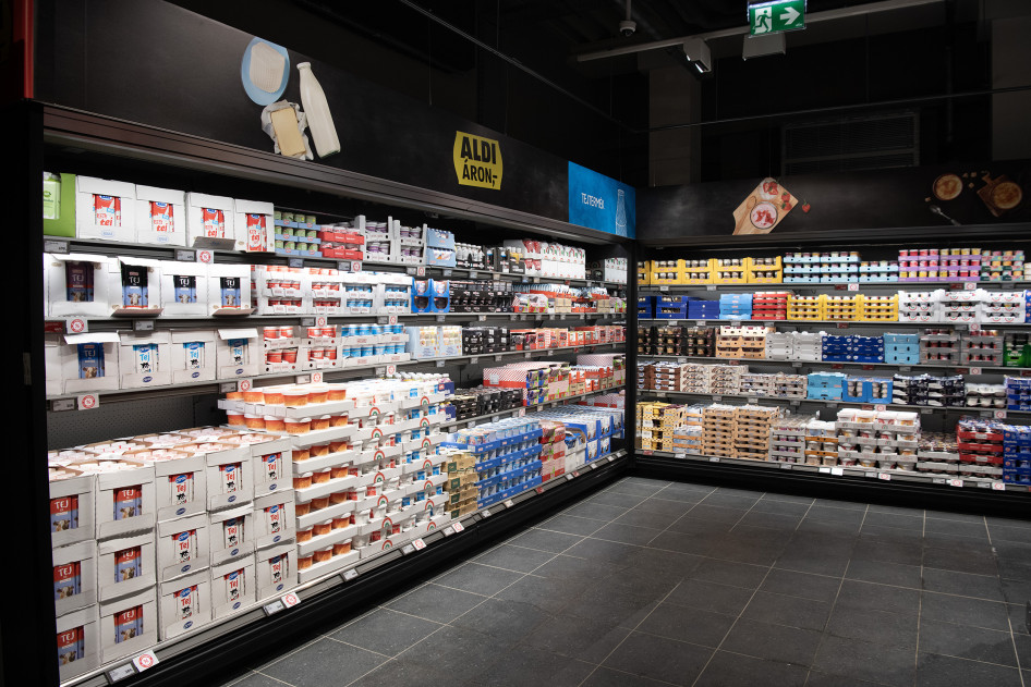 Magyar tejek az Aldi polcain