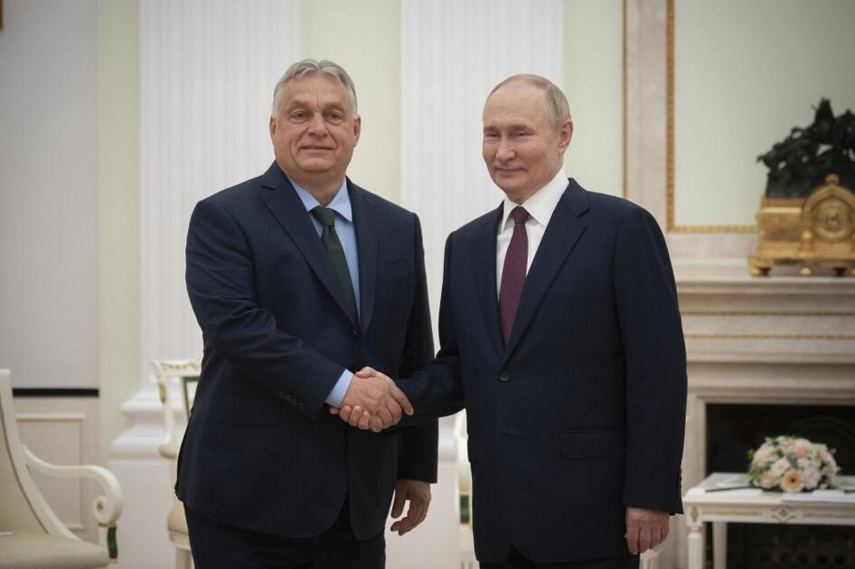 Orbán Viktor miniszterelnök és Vlagyimir Putyin Moszkvában