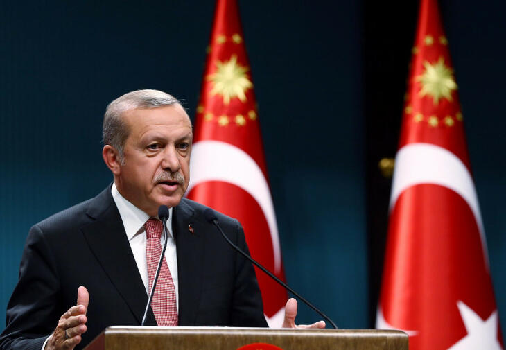 Recep Tayyip Erdogan török elnök a kulcsszereplő ebben az ügyben (Fotó: MTI/EPA)