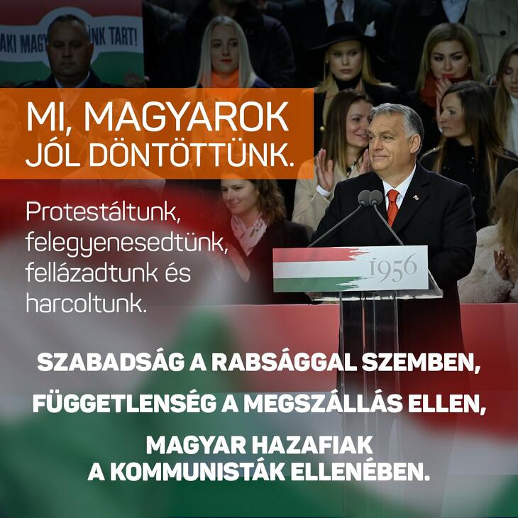 A tavalyi 56-os beszéd reklámja (Fotó: Fidesz)