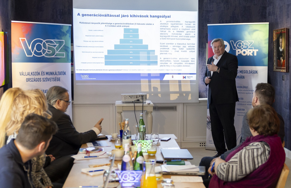 A VOSZ Barométert bemutató sajtótájékoztató 