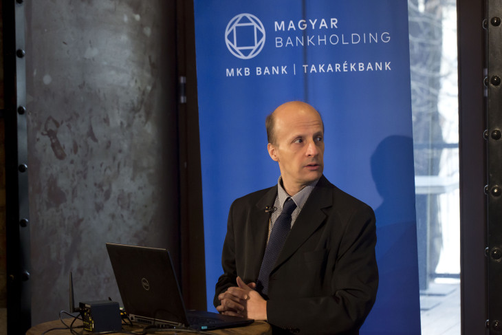 Suppan Gergely, a Magyar Bankholding makrogazdasági elemzési vezetője  (Fotó: Bankholding)