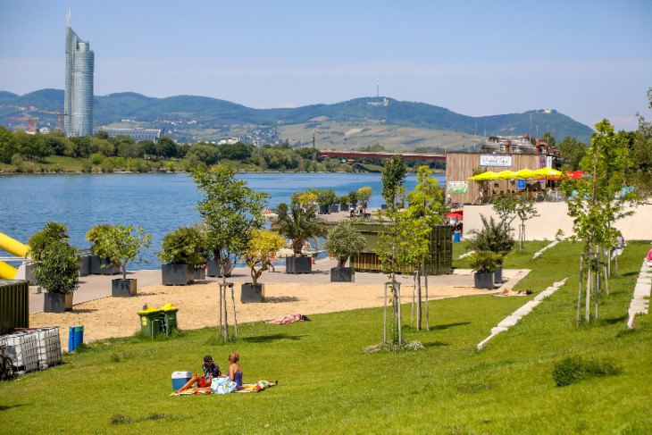 A korábban megújult CopaBeach is kedvelt fürdőzőhelye a bécsieknek  