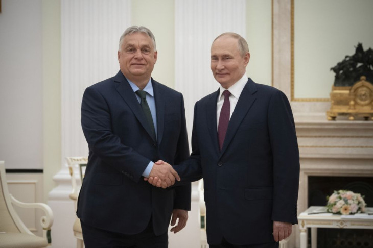 Orbán Viktor miniszterelnök és Vlagyimir Putyin Moszkvában