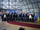 Az európai uniós tagországok állam- és kormányfői kétnapos találkozójának első napján Brüsszelben 2023. február 9-én (Fotó: MTI/Miniszterelnöki Sajtóiroda)