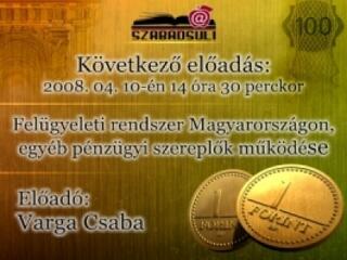 Online előadás a pénzpiac szereplőiről