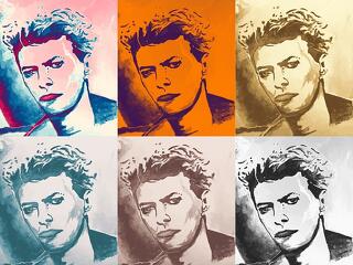 Valaki óriásit kaszált David Bowie egy festményén