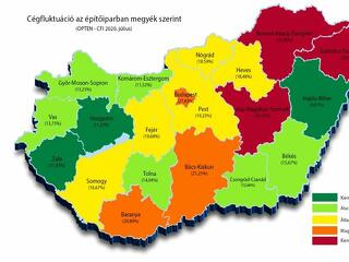 Meredeken nőtt az építőipari cégek száma