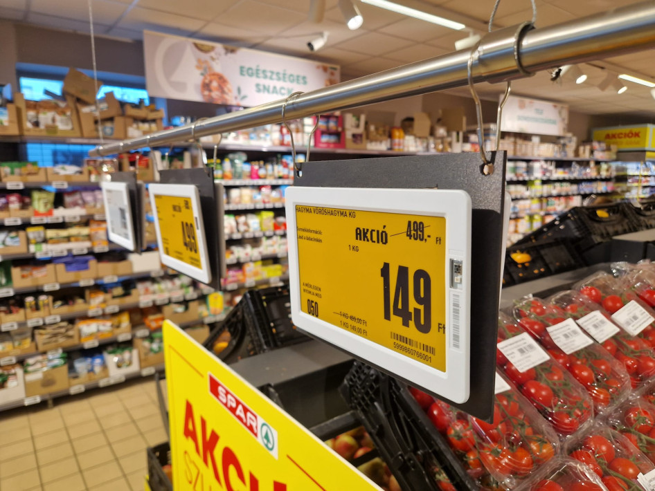 Így néz ki egy digitális polccímke