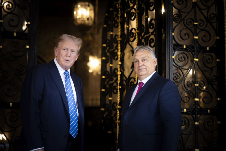 Orbán Viktor miniszterelnök Donald Trump floridai rezidenciáján, Mar-a-Lagóban 
