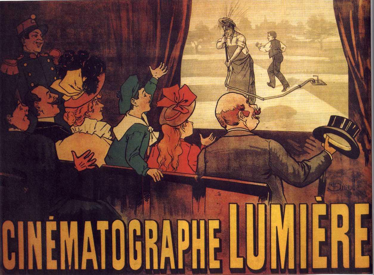 A Lumiére fivérek mozijának plakátja - Forrás:Wikipedia