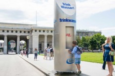 bécs, hőség, hűtőpont, ivóvíz, város bécs, hőség, hűtőpont, ivóvíz, város